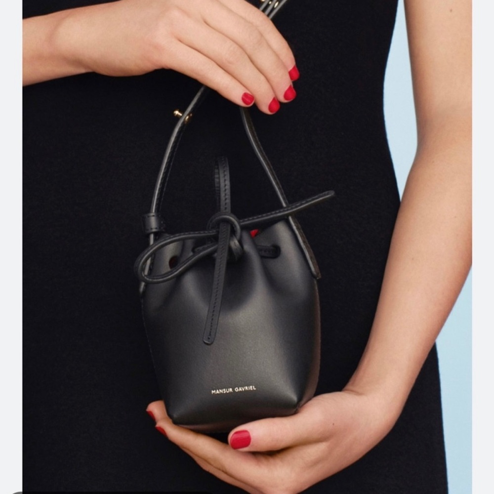 Mansur Gavriel iconic mini bucket bag